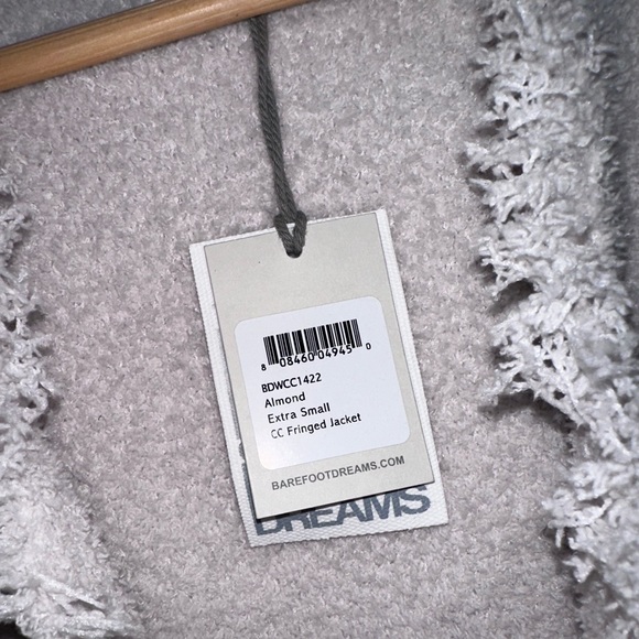 Barefoot Dreams Almond CozyChic Fringe Jacket Size XS - Picture 9 of 13